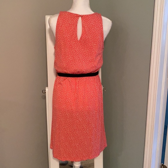 Loft dress size medium coral colored - Picture 3 of 4